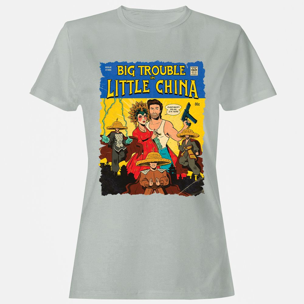 Women's T-Shirt - HUZ89R6X - Ash - 2