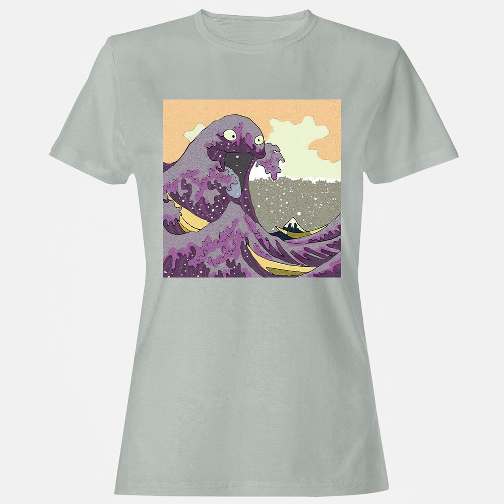 Women's T-Shirt - LTKV7ZKZ - Ash - 2