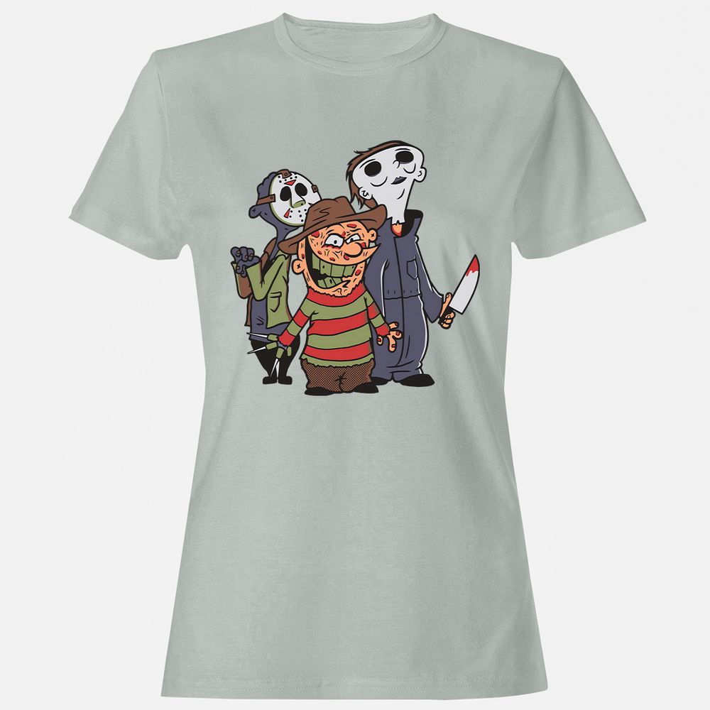 Women's T-Shirt - SL797E1Q - Ash - 2