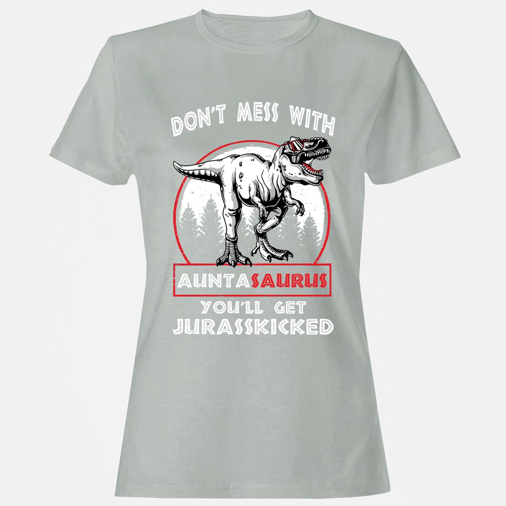Women's T-Shirt - 87D8J5LA - Ash - 2
