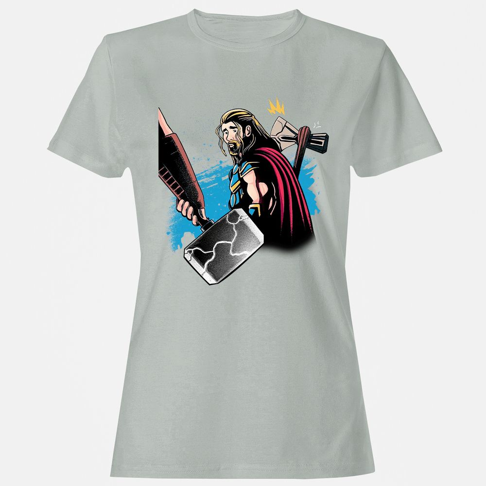 Women's T-Shirt - 33K1R7KC - Ash - 2