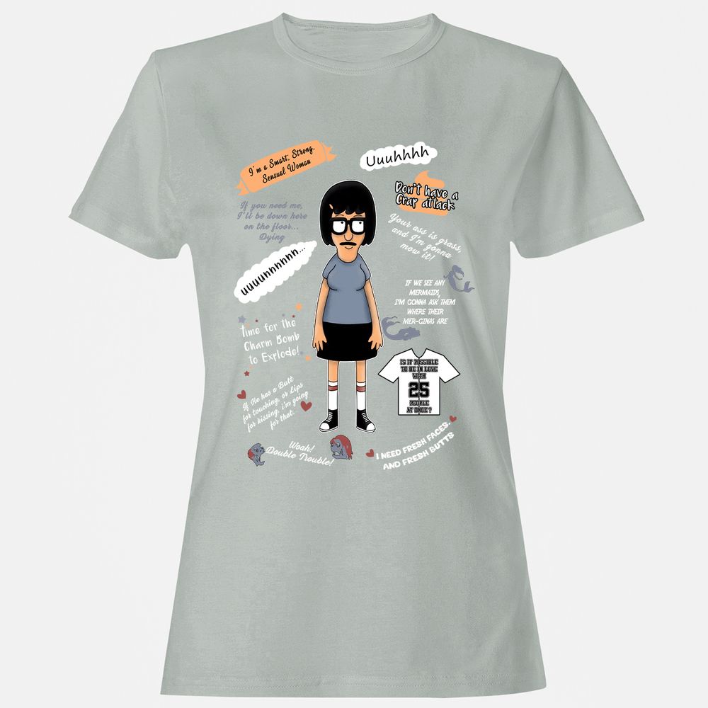 Women's T-Shirt - 8AUPW9M6 - Ash - 2