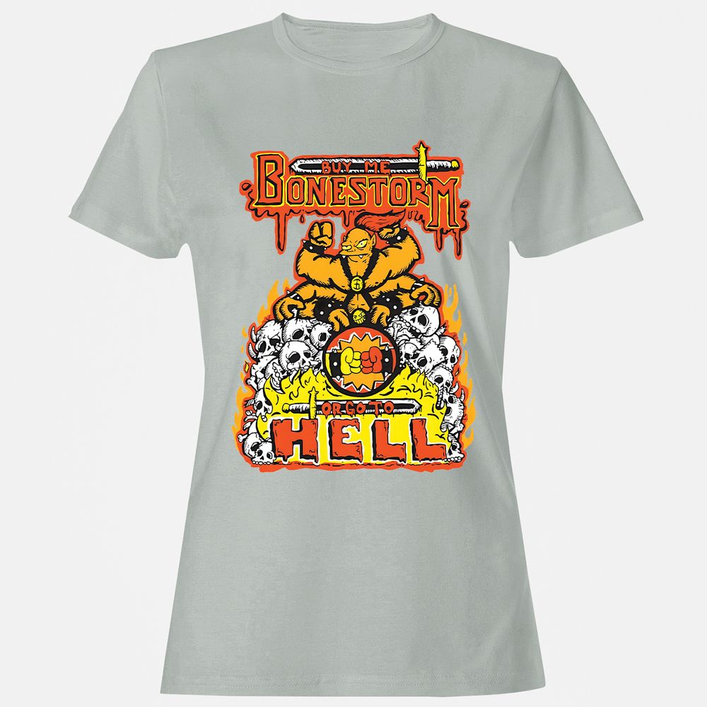 Women's T-Shirt - 4N5JTKQW - Ash - 2