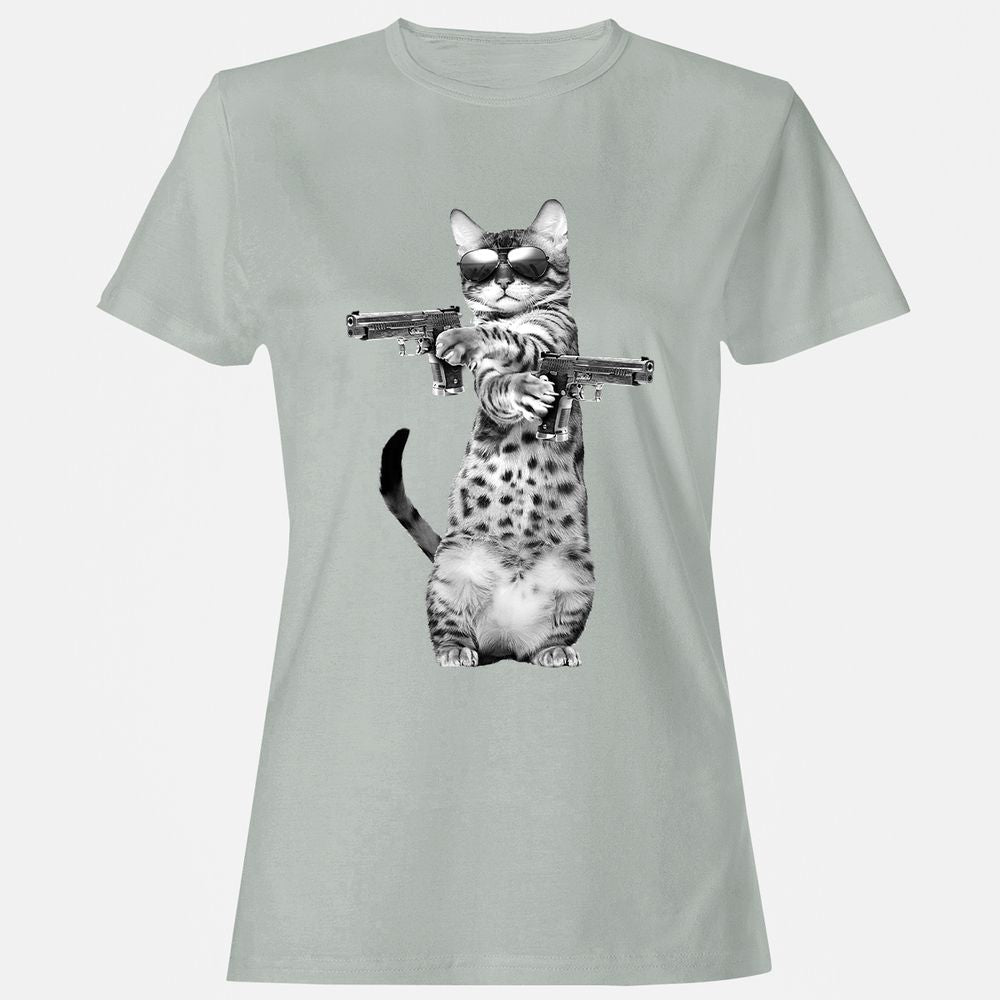 Women's T-Shirt - 62H3HL5J - Ash - 2