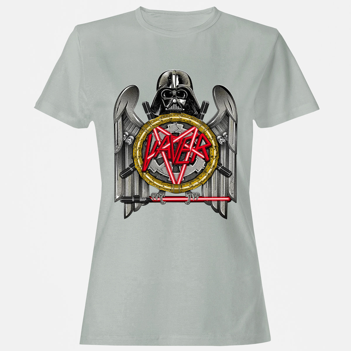 Women's T-Shirt - 3ZP3AUBE - Ash - 2