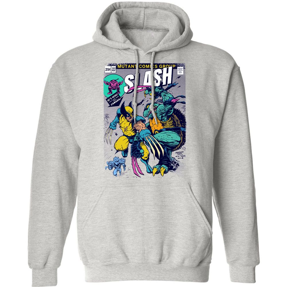 Classic Unisex Hoodie - BTWT77QD - Ash - 2