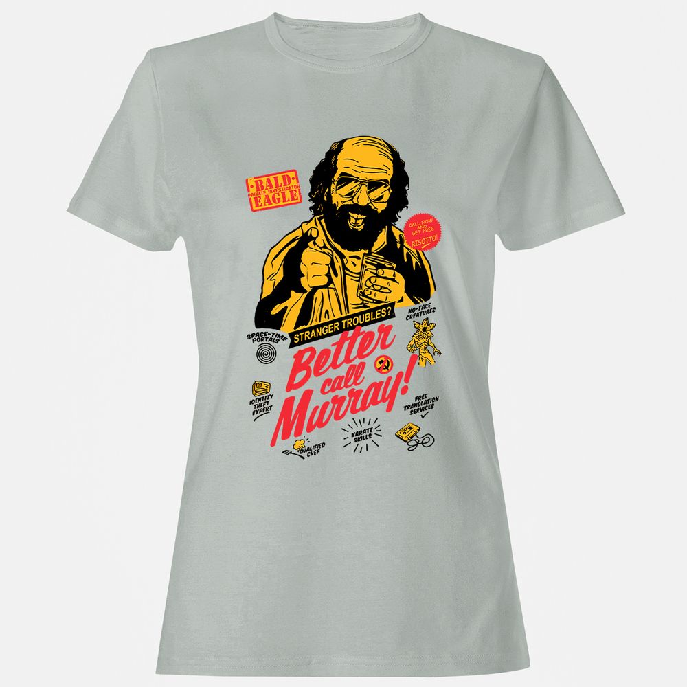 Women's T-Shirt - RU99P7PJ - Ash - 2