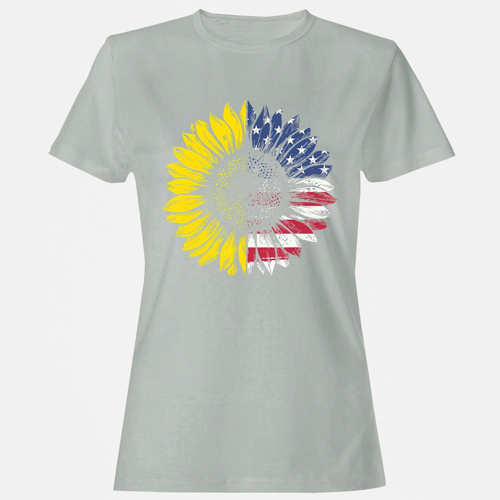 Women's T-Shirt - RH8MQVU1 - Ash - 2