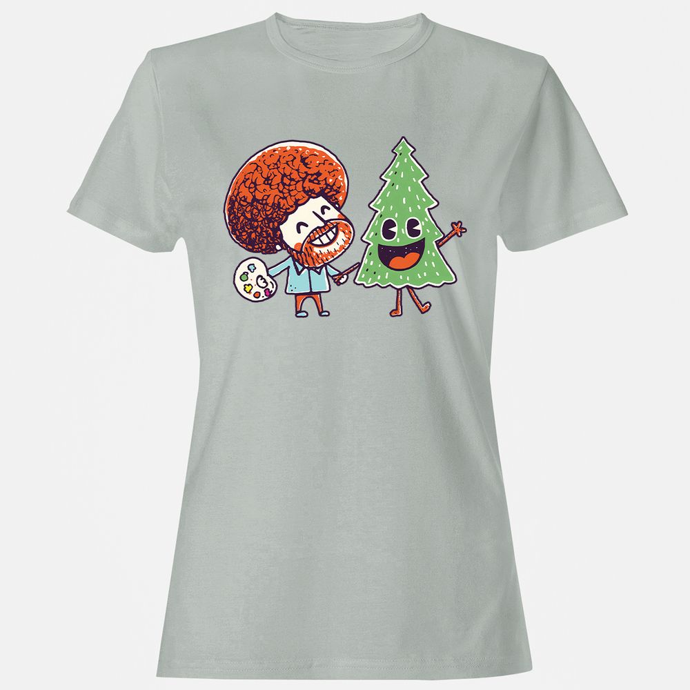 Women's T-Shirt - P9RUJPAU - Ash - 2