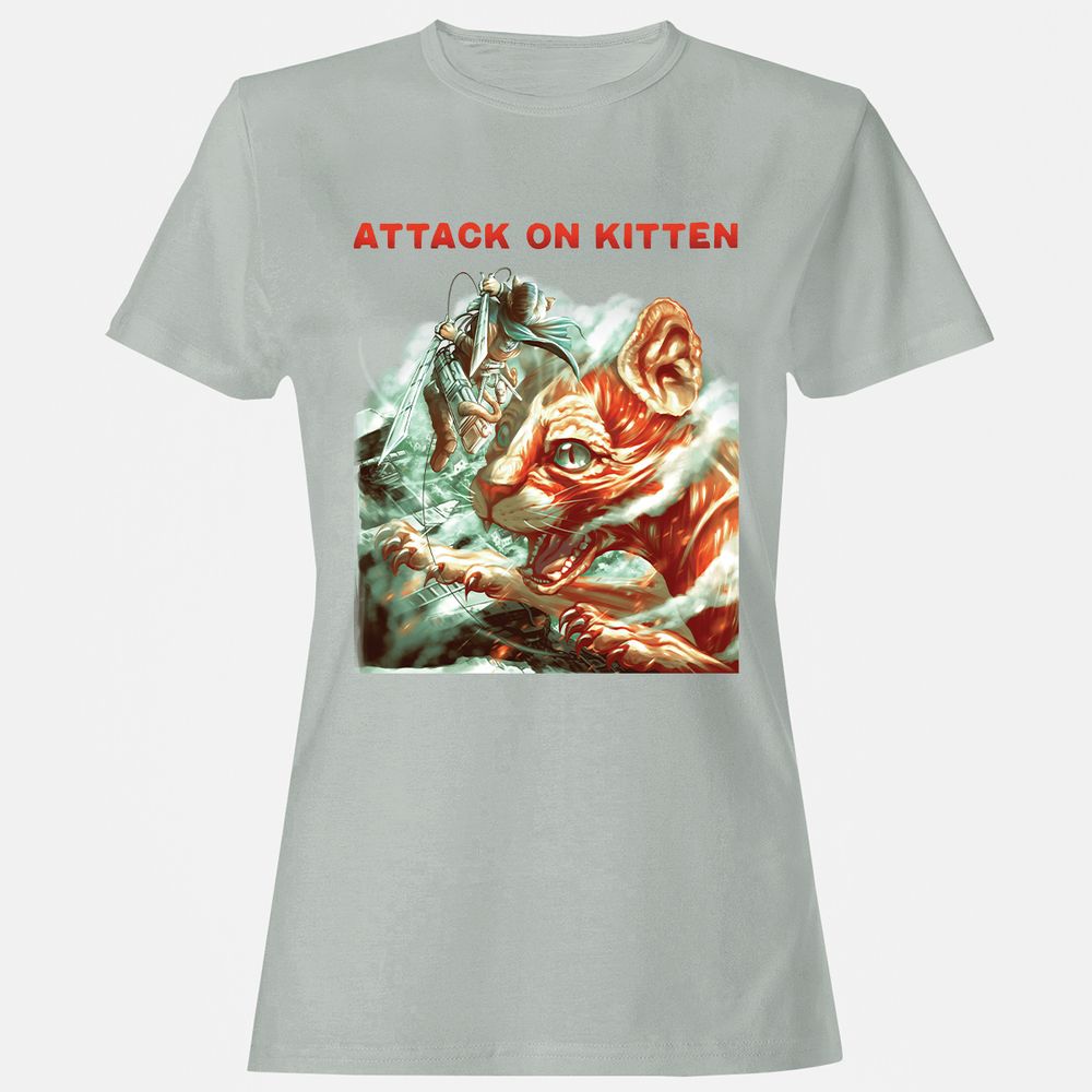 Women's T-Shirt - EA14V368 - Ash - 2