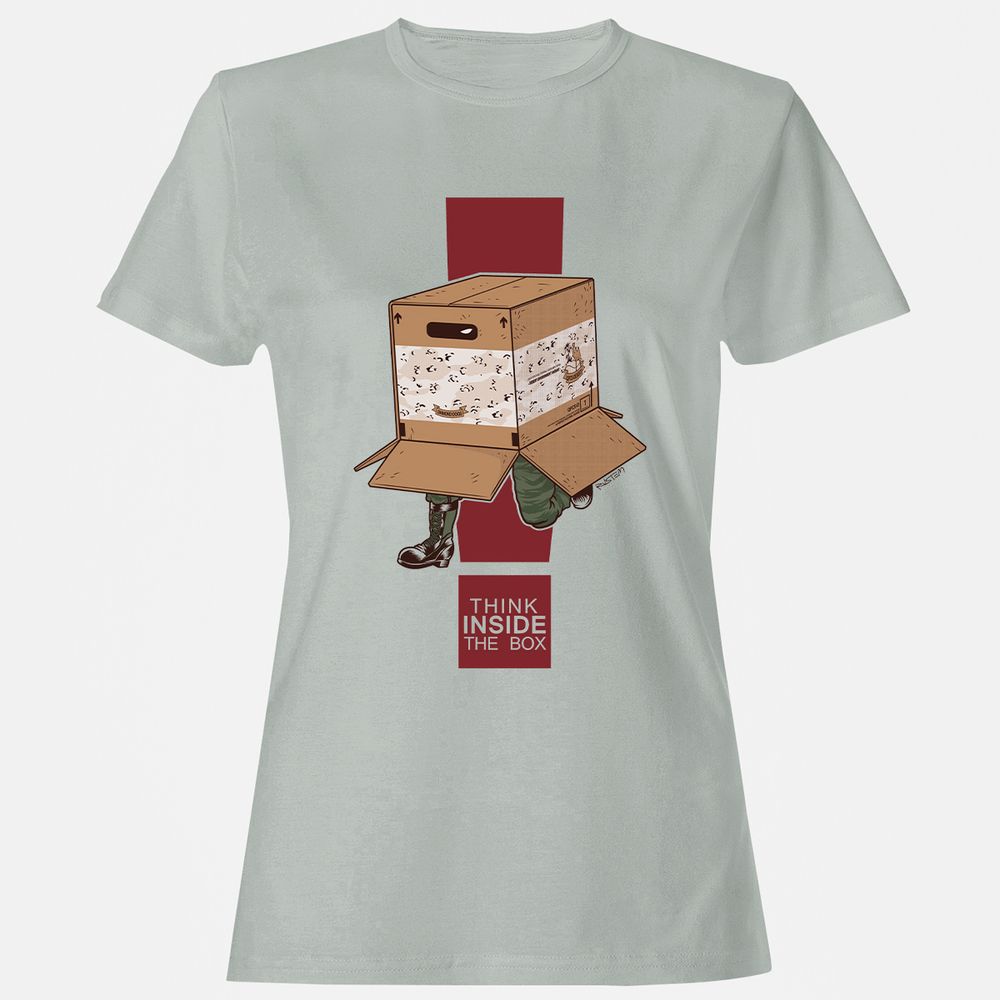 Women's T-Shirt - 8GAHCQYN - Ash - 2