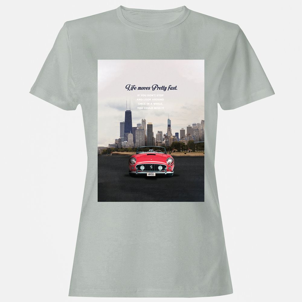 Women's T-Shirt - EUA64RK6 - Ash - 2