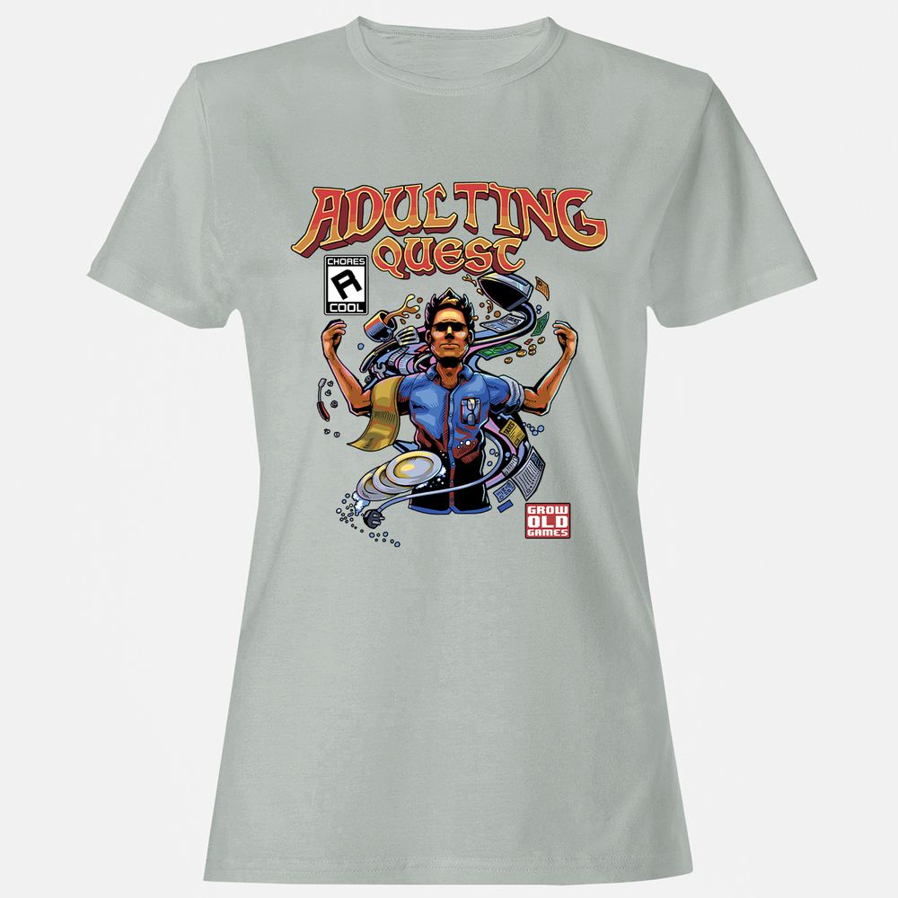 Women's T-Shirt - AT2CF5GD - Ash - 2