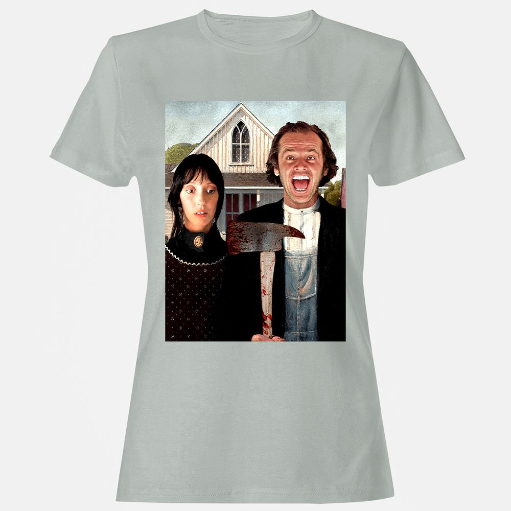 Women's T-Shirt - KU4Q56XE - Ash - 2