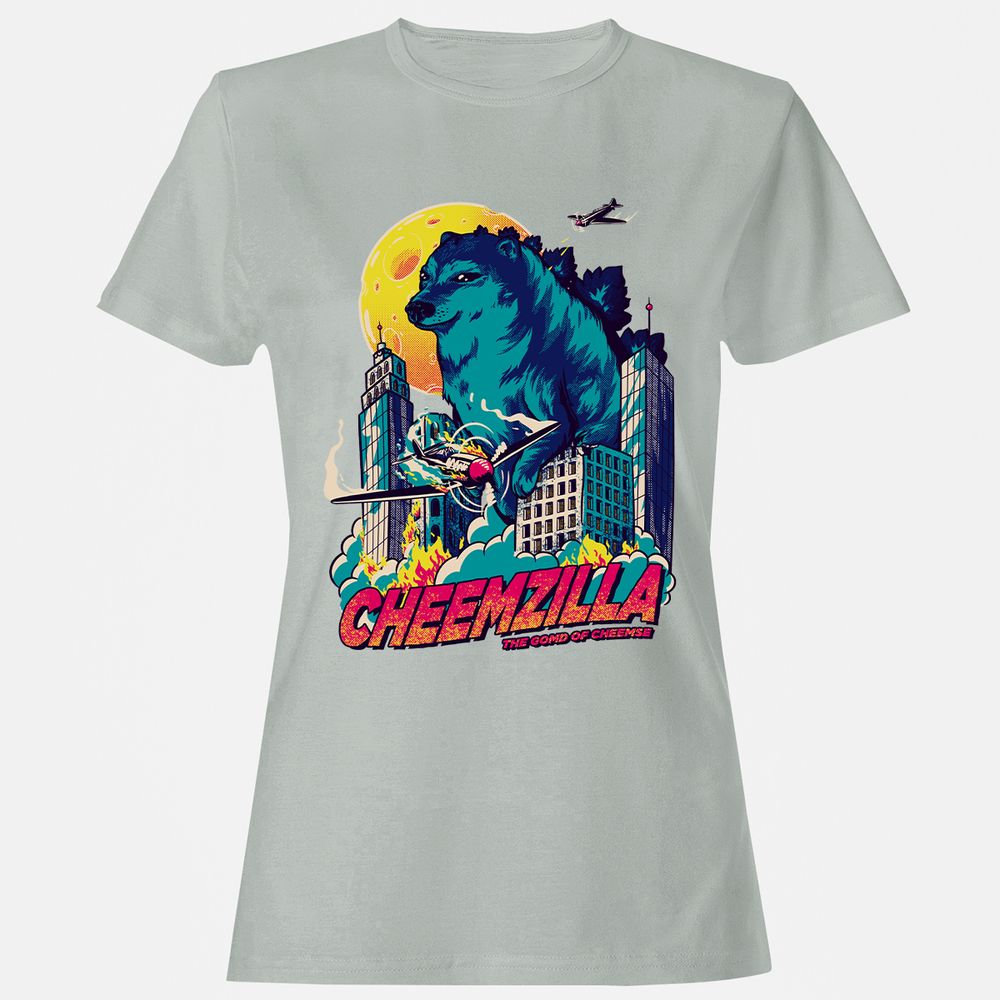 Women's T-Shirt - L333P5VJ - Ash - 2