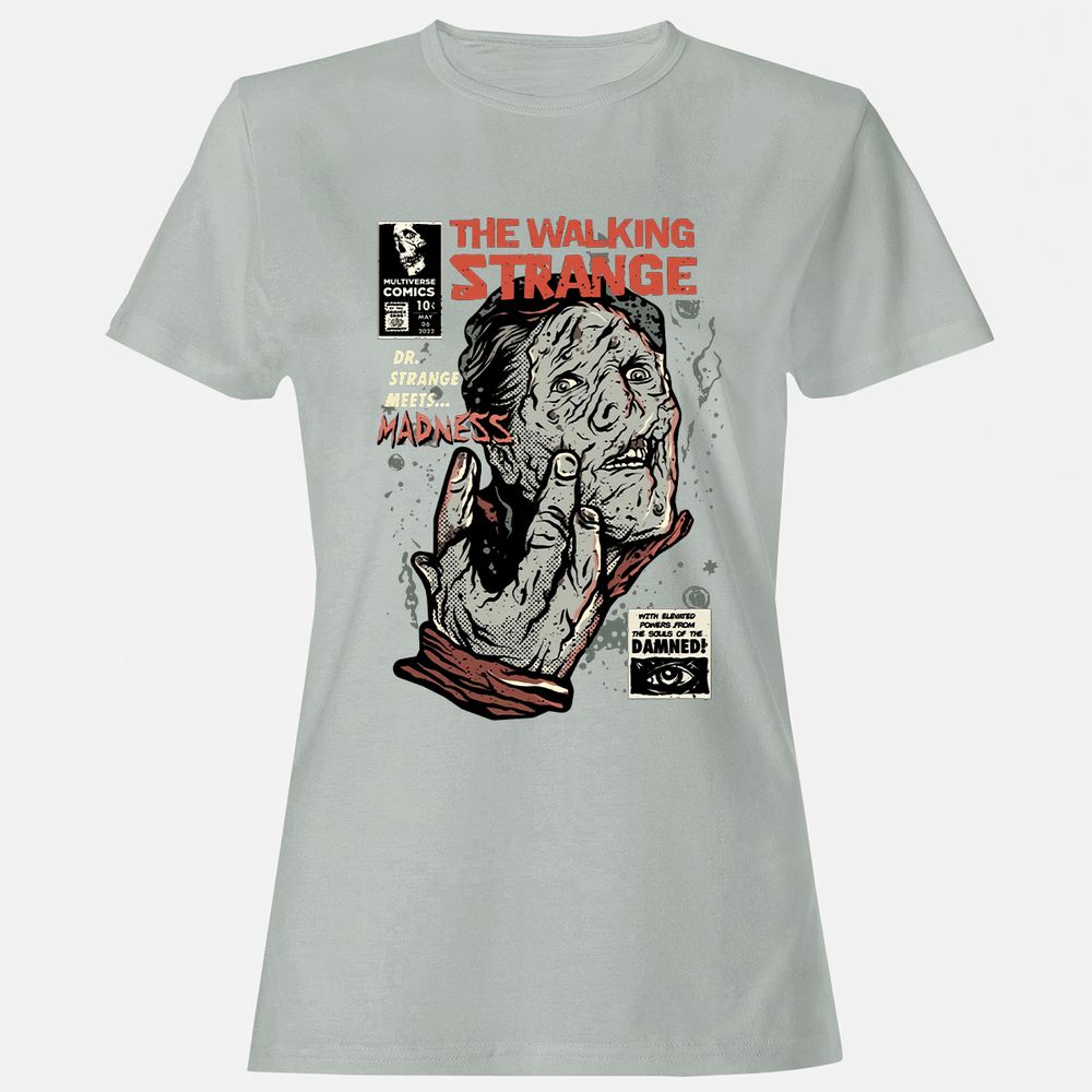 Women's T-Shirt - GQ141KCZ - Ash - 2