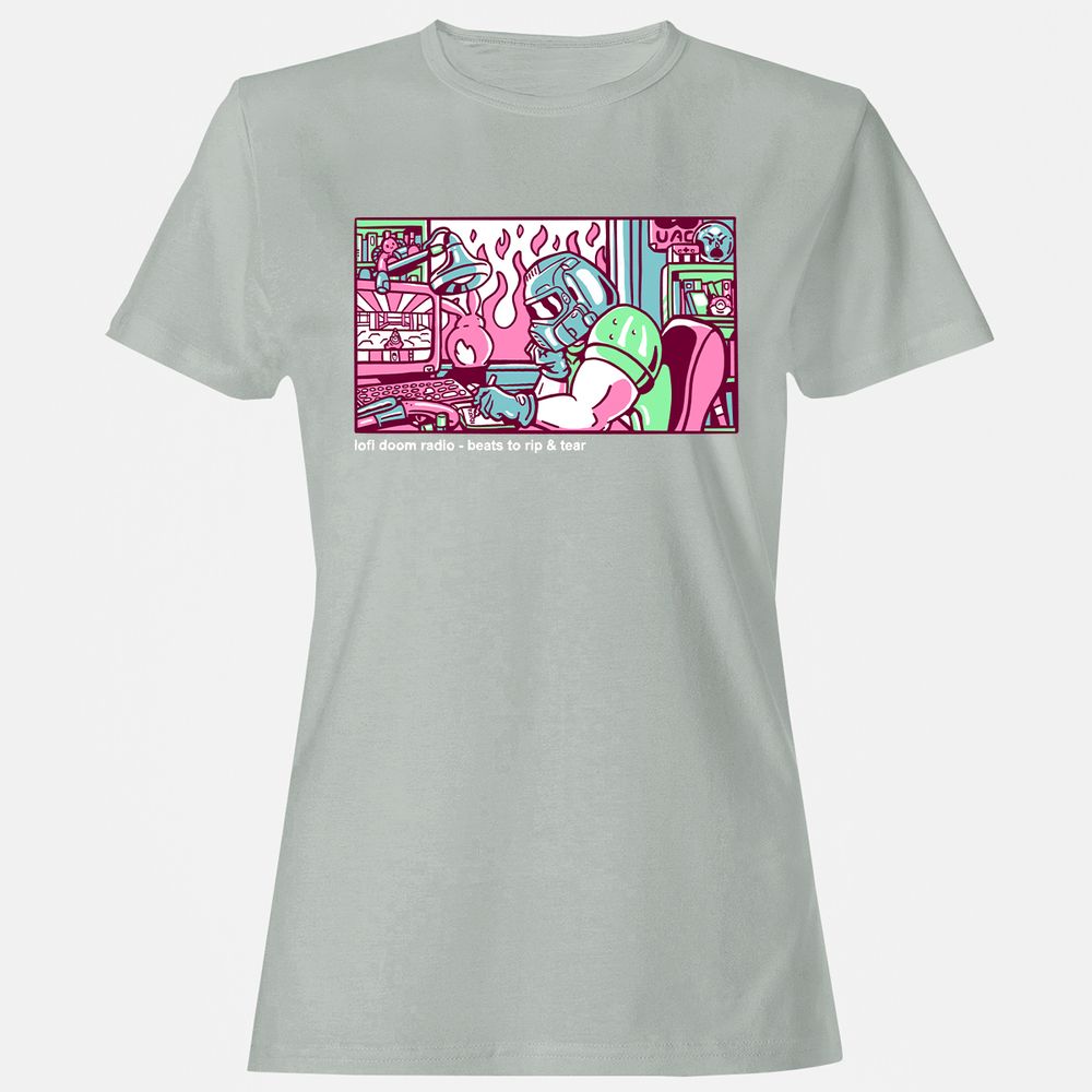 Women's T-Shirt - 3T1QUHZ9 - Ash - 2