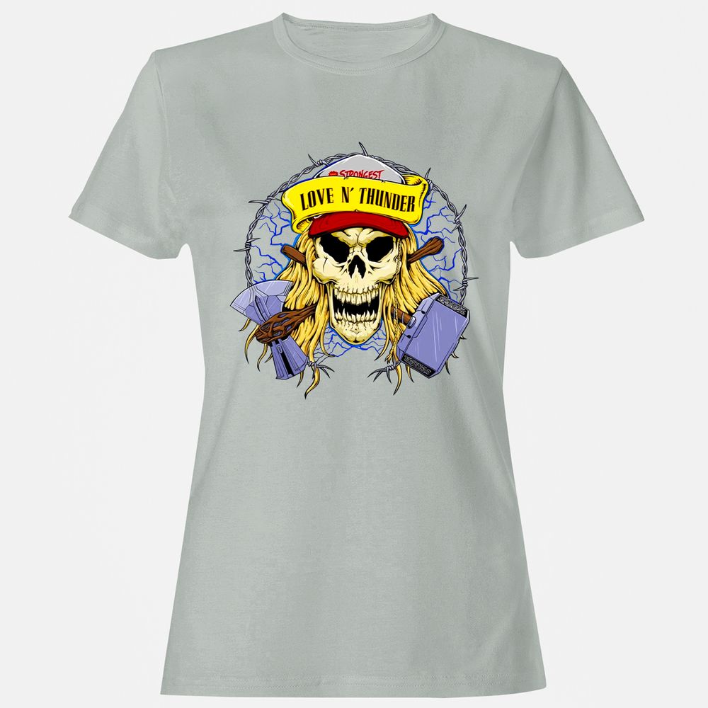 Women's T-Shirt - TVQHSJ5Y - Ash - 2