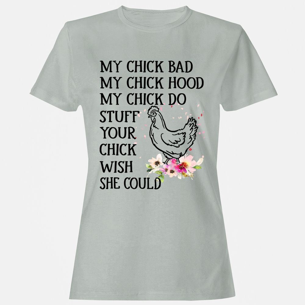 Women's T-Shirt - JS2ZXBAM - Ash - 2