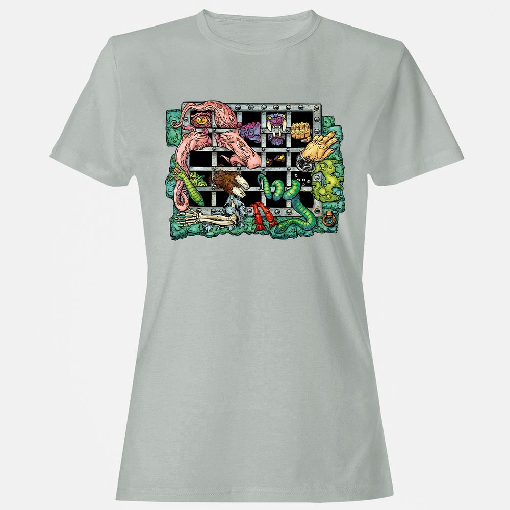 Women's T-Shirt - 59ZDEWYX - Ash - 2