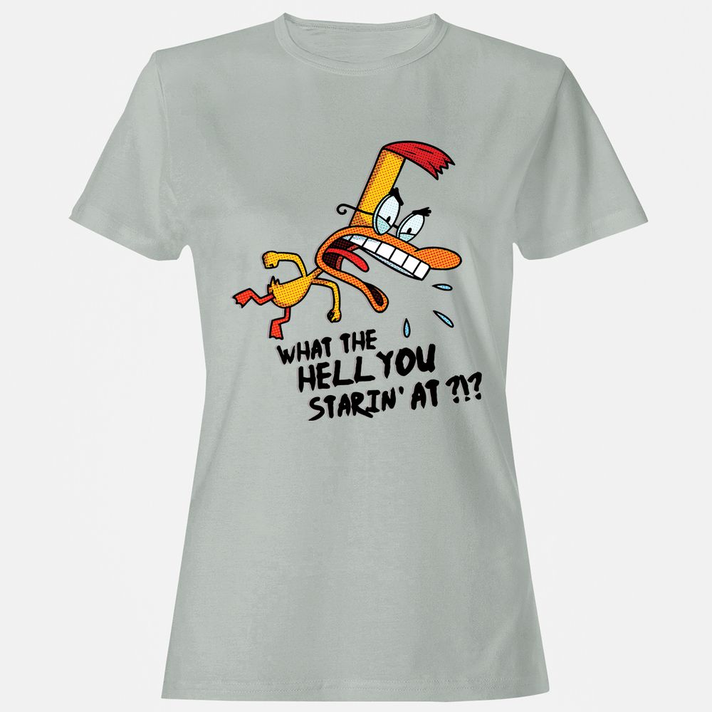 Women's T-Shirt - 83J4JYQF - Ash - 2