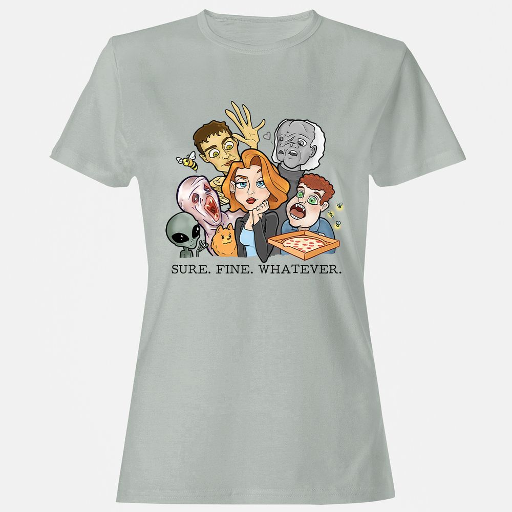 Women's T-Shirt - 7UD5J5P8 - Ash - 2