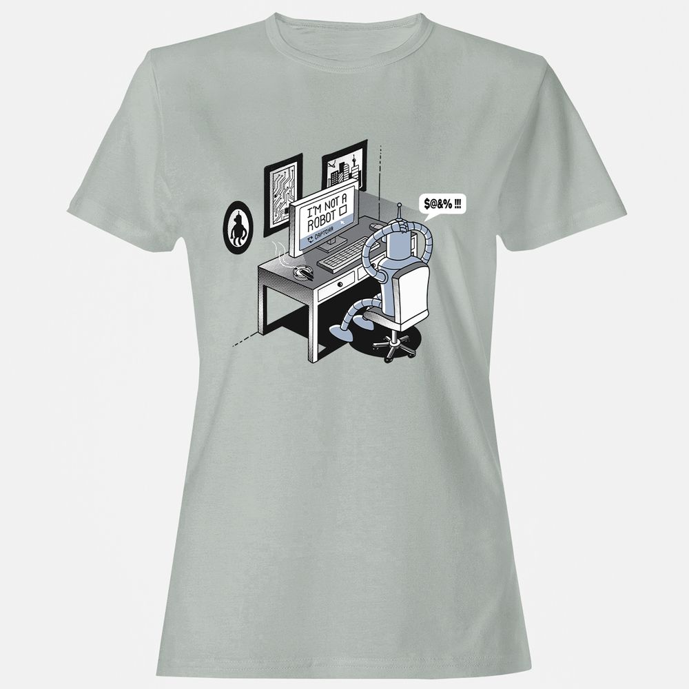 Women's T-Shirt - LBZ85PBX - Ash - 2