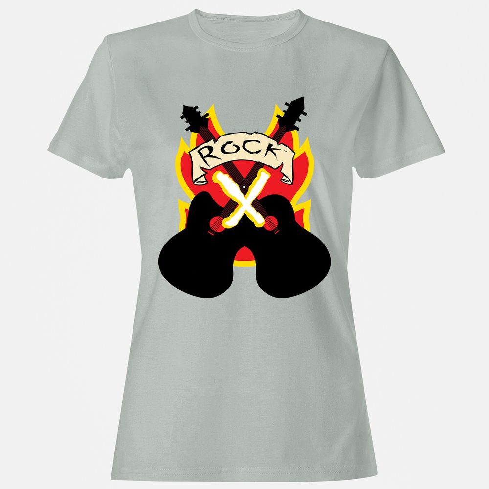 Women's T-Shirt - QHNG6FQM - Ash - 2