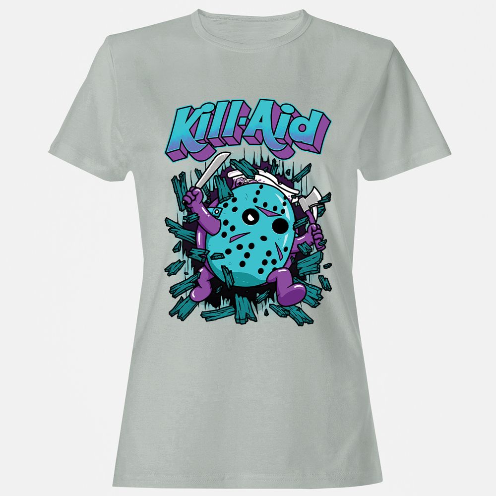 Women's T-Shirt - HQD84ZHB - Ash - 2