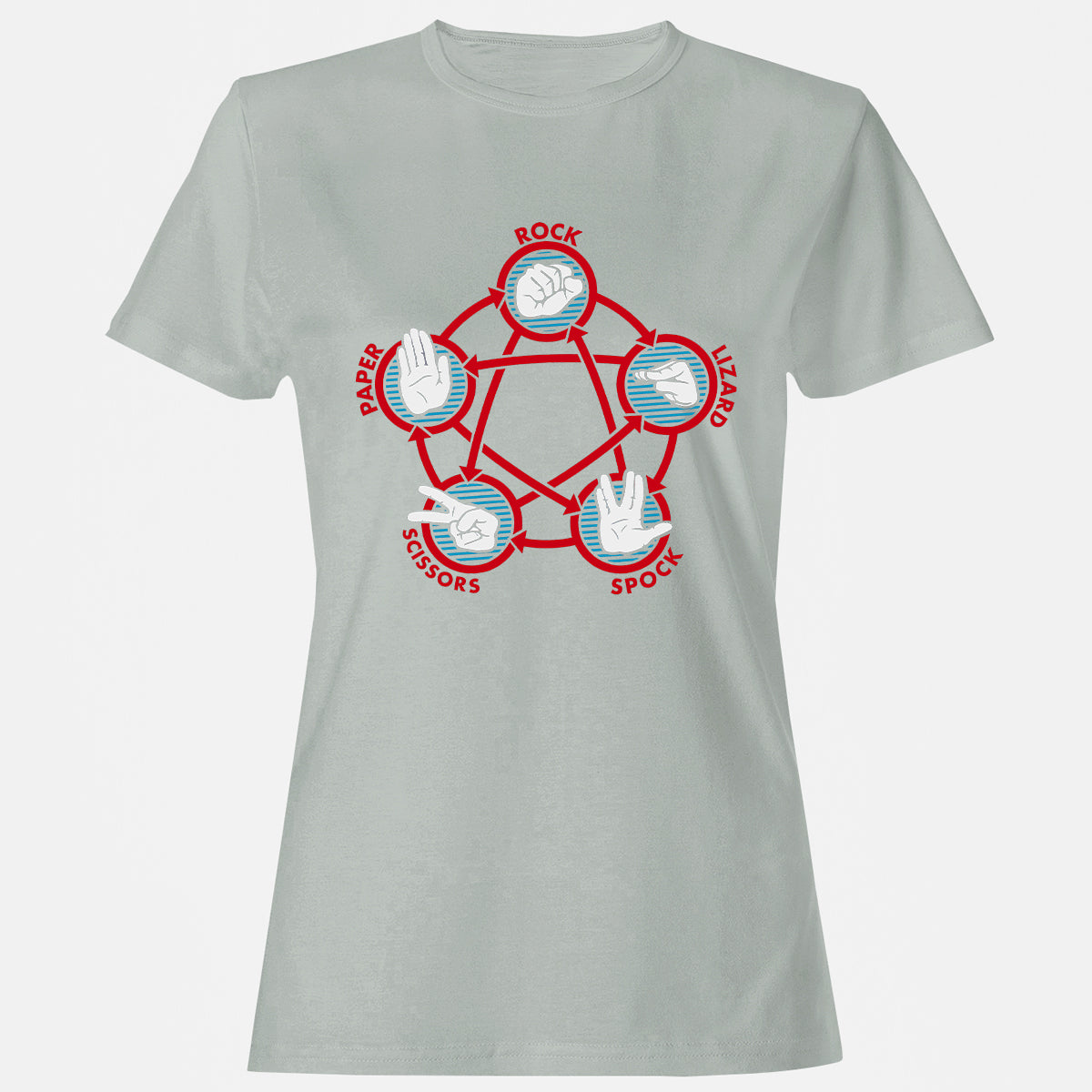 Women's T-Shirt - 62YE1NZ6 - Ash - 2