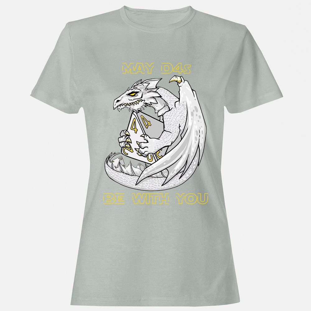 Women's T-Shirt - 8AFGFZMK - Ash - 2