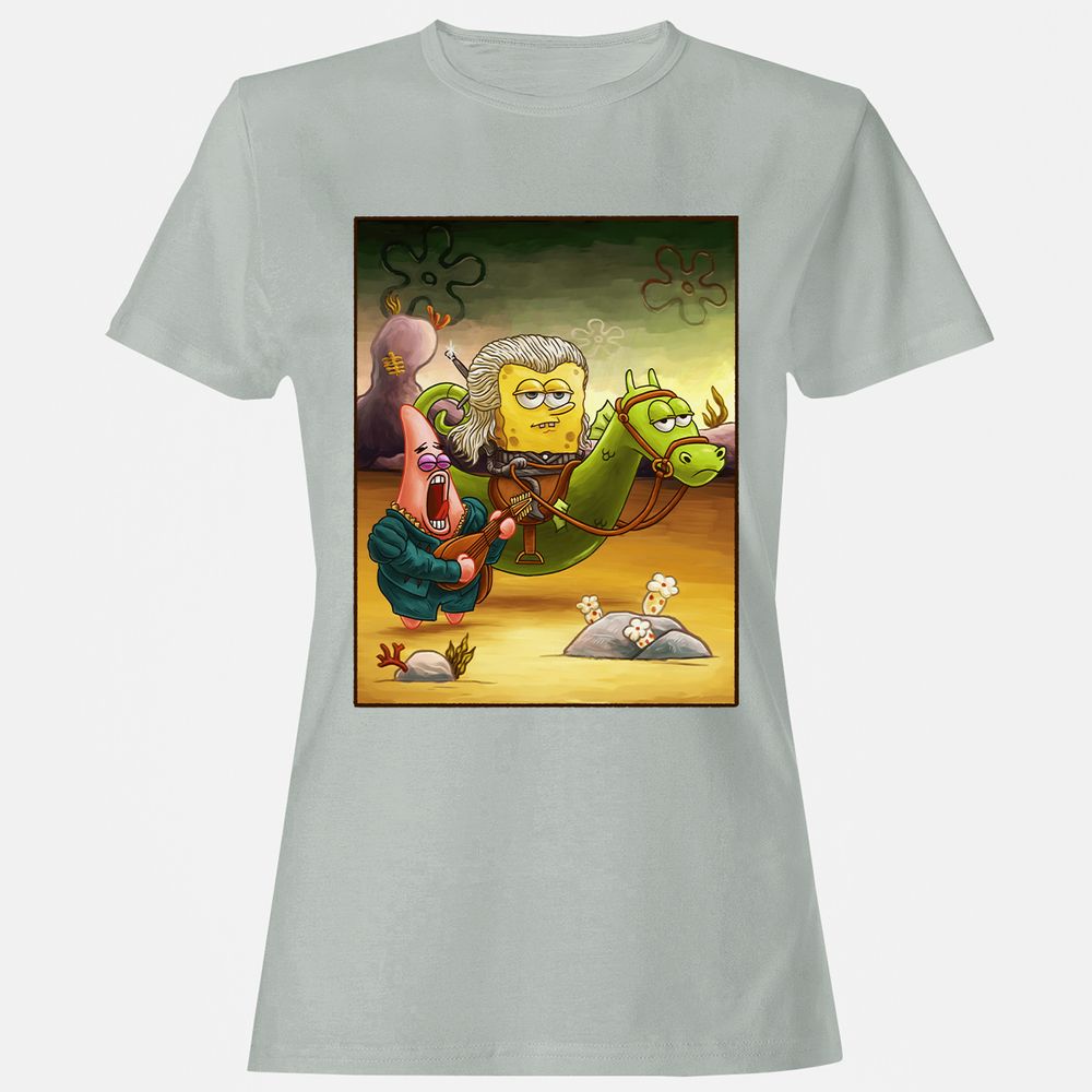 Women's T-Shirt - UQF186YL - Ash - 2