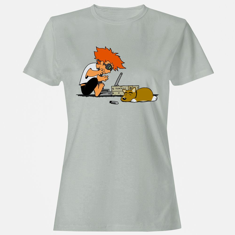 Women's T-Shirt - LX6C7821 - Ash - 2