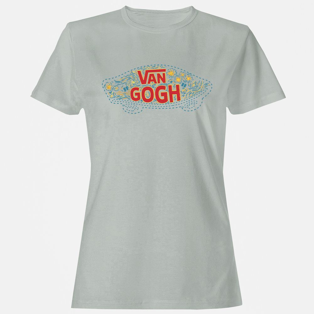 Women's T-Shirt - BR8CZEQM - Ash - 2