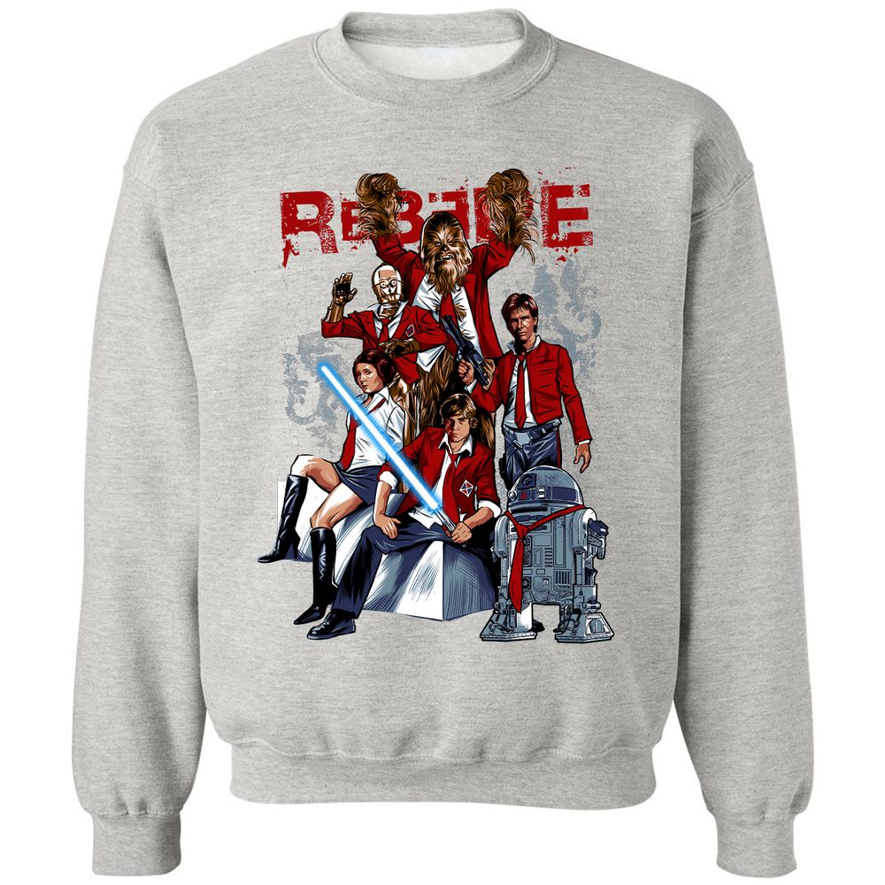 Classic Unisex Sweatshirt - YVY4UZBU - Ash - 2