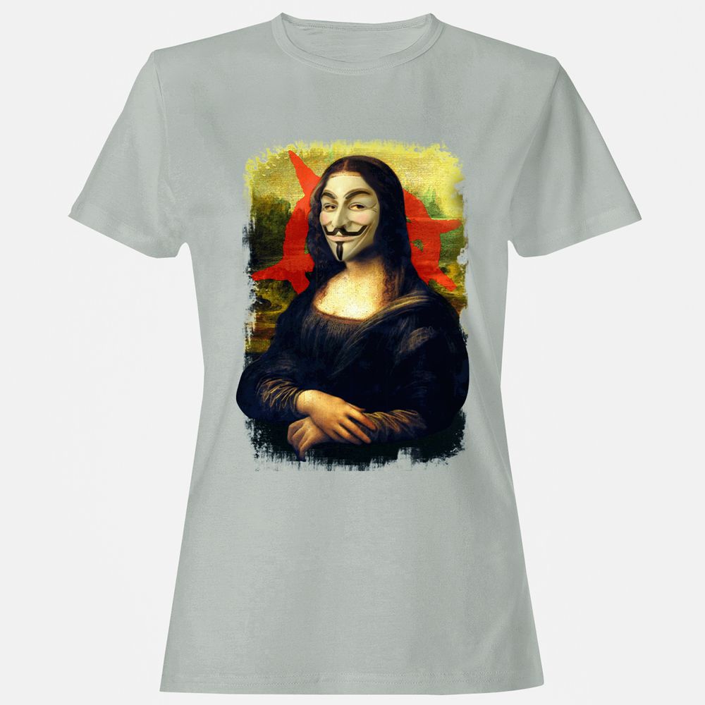Women's T-Shirt - 63K4VP1Q - Ash - 2