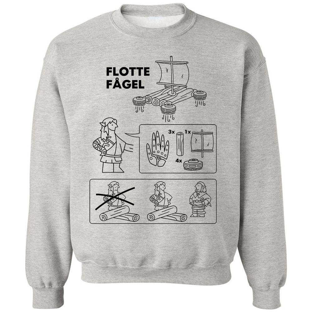 Flotte Fagel Classic Unisex Sweatshirt - Ash - 2