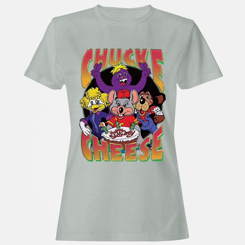 Women's T-Shirt - W4EL8XGZ - Ash - 2