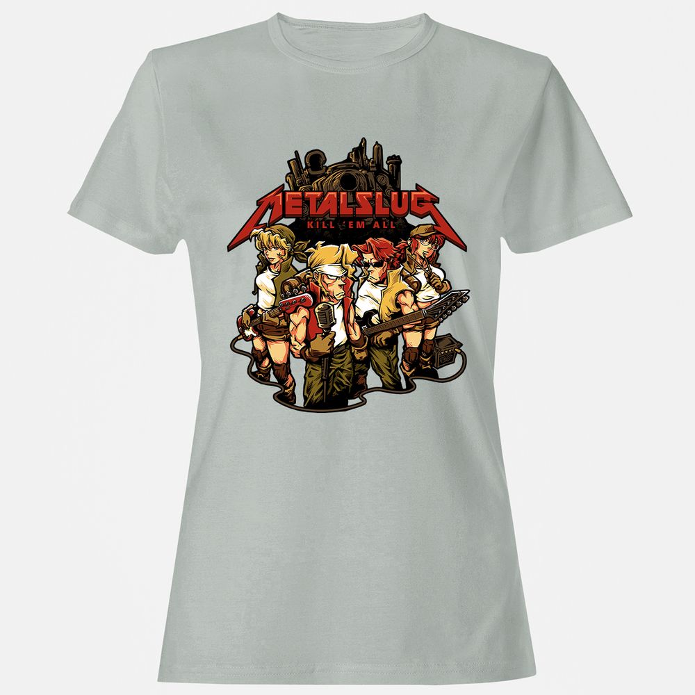 Women's T-Shirt - 6LNS31JZ - Ash - 2