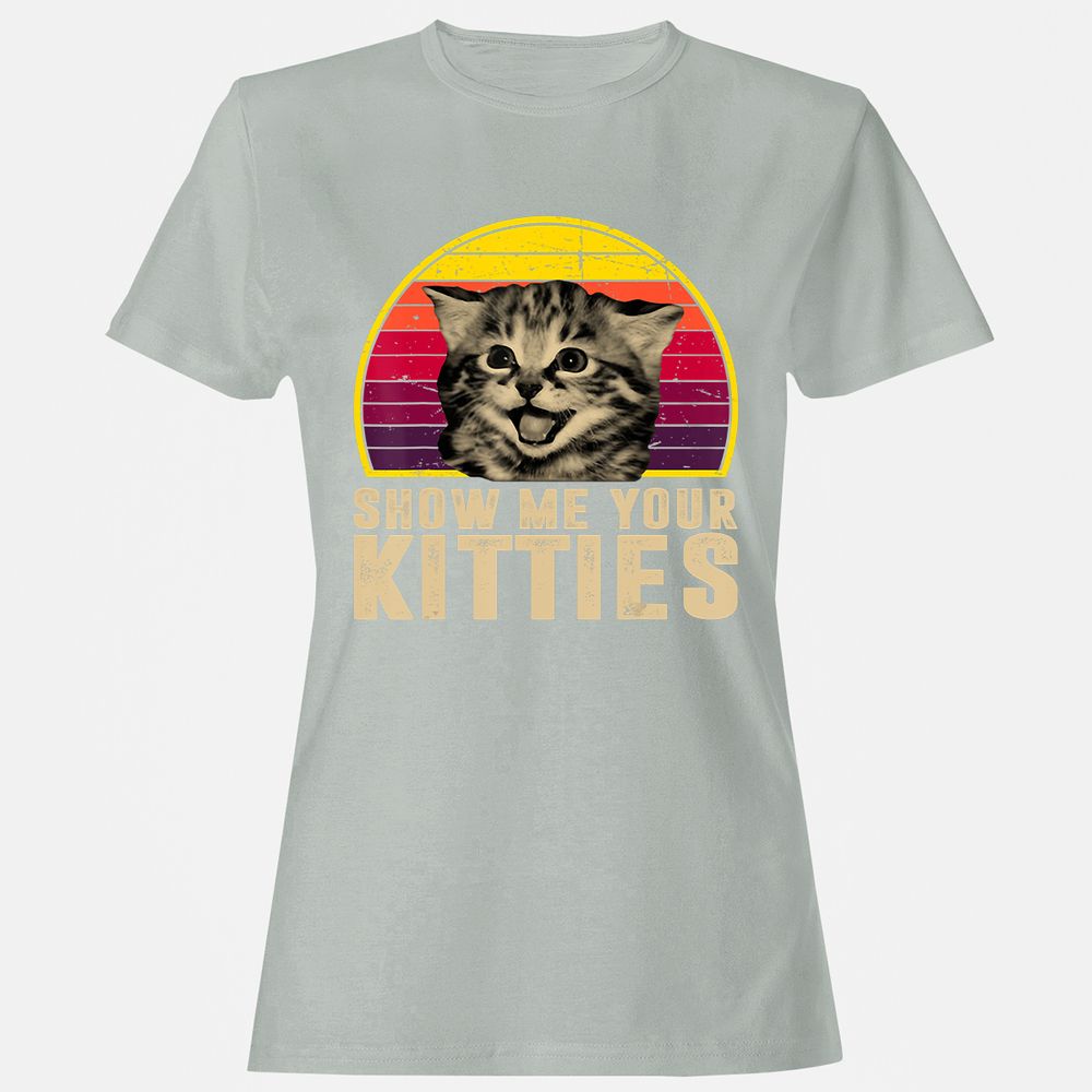 Women's T-Shirt - QCC5HCFR - Ash - 2