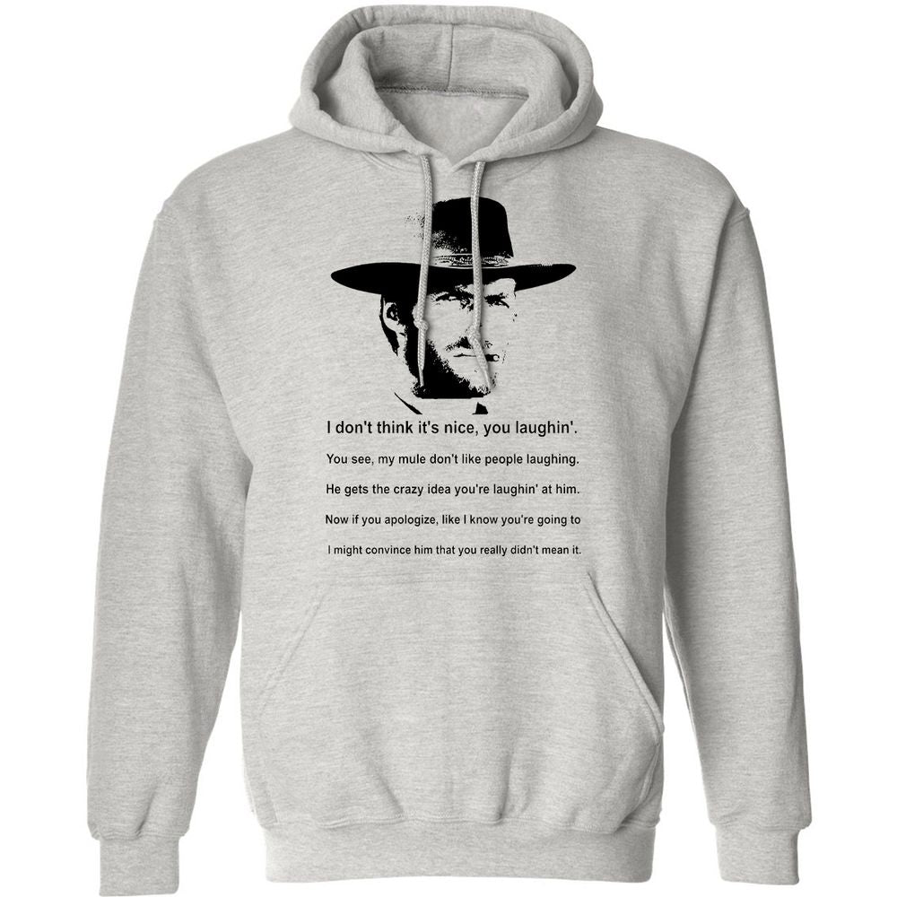 Clint Eastwood Mule Quote - Ash - 2