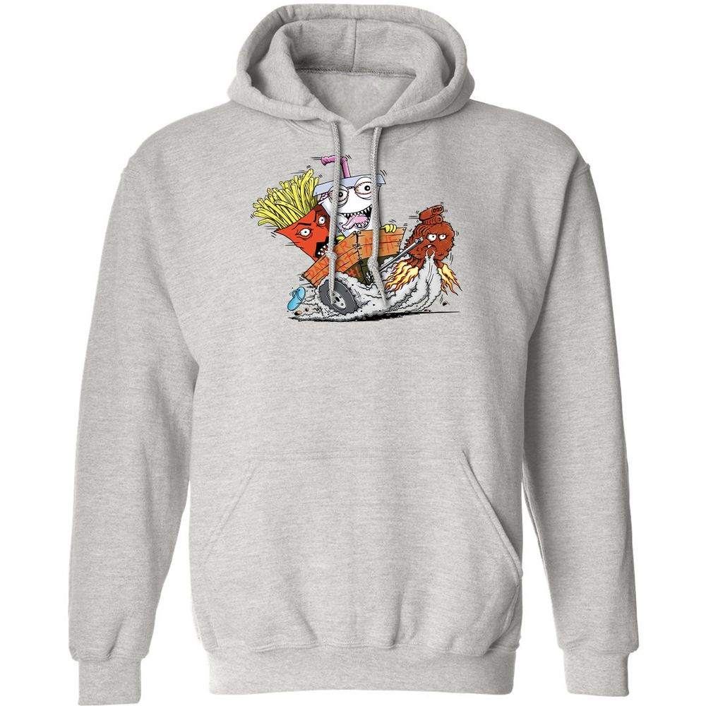 Classic Unisex Hoodie - UDCUZ7JG - Ash - 2