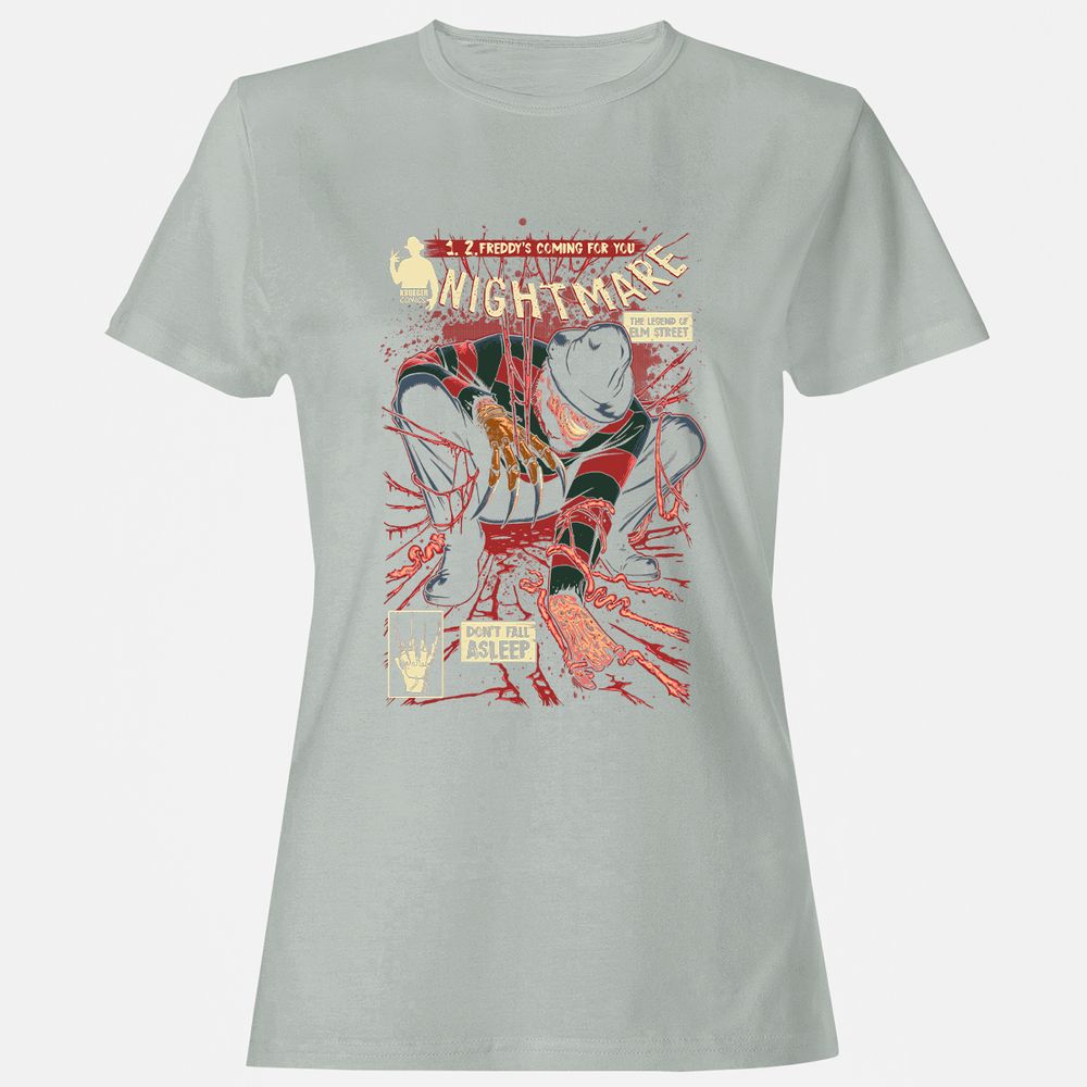 Women's T-Shirt - ZLBZ7P9P - Ash - 2