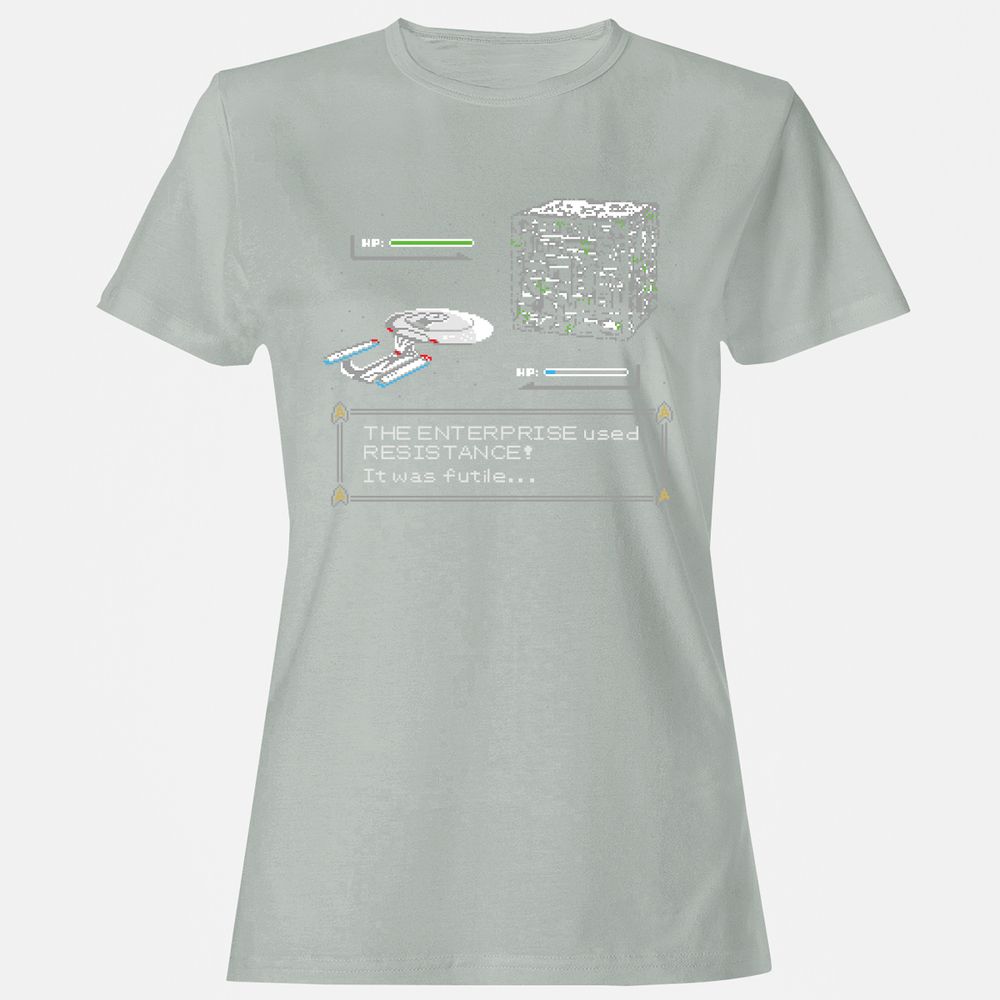 Women's T-Shirt - 5V4TRK5M - Ash - 2