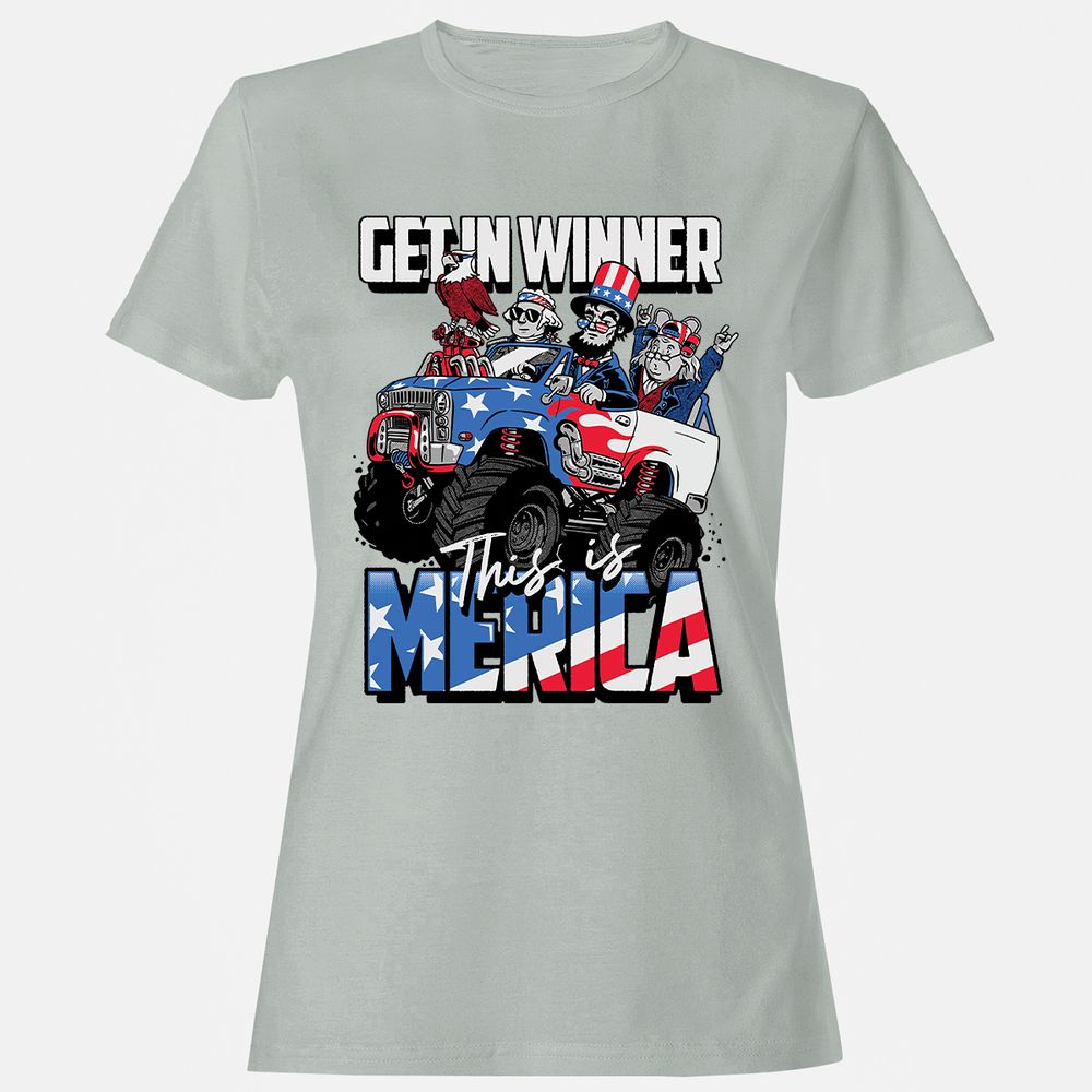 Women's T-Shirt - 8DZBFXCS - Ash - 2