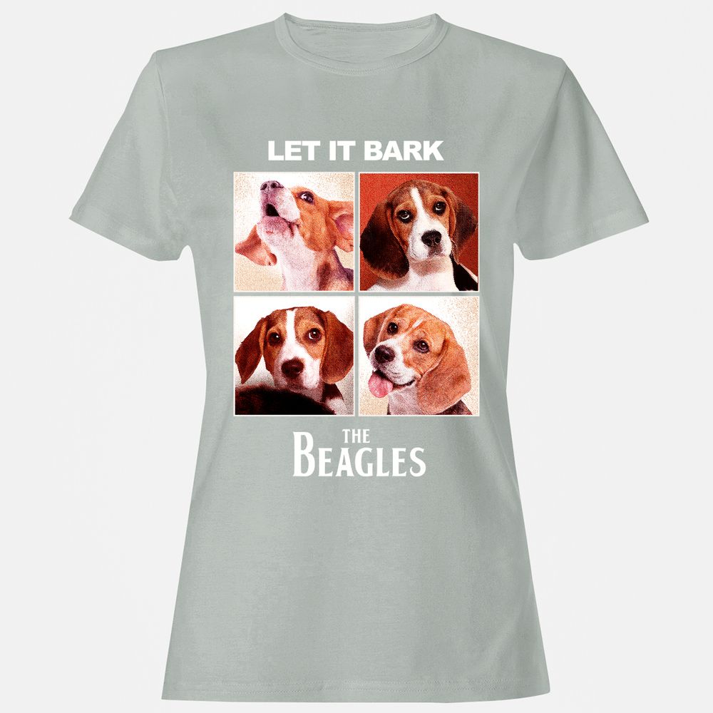 Women's T-Shirt - EA2YGX4K - Ash - 2