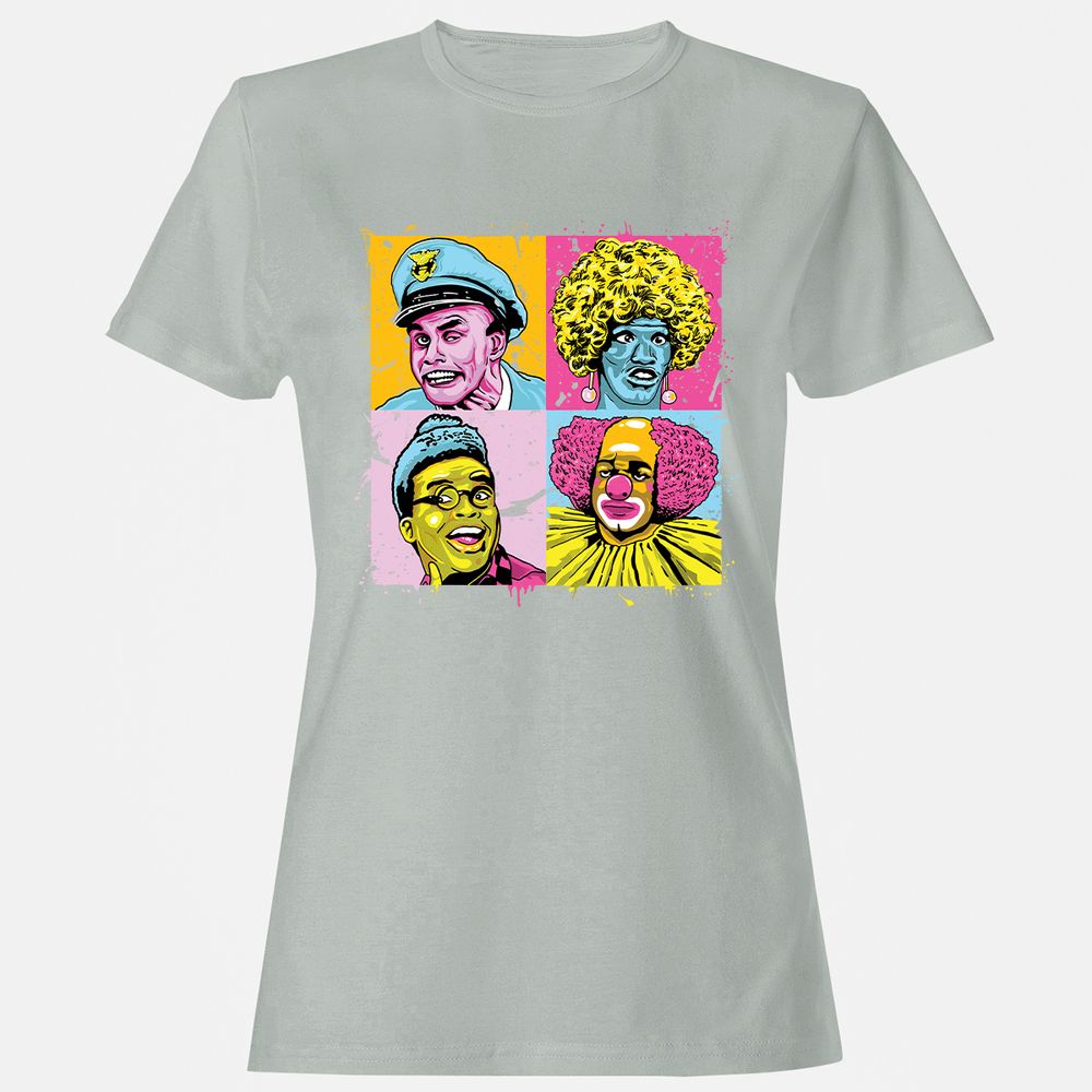 Women's T-Shirt - 11QS48YL - Ash - 2