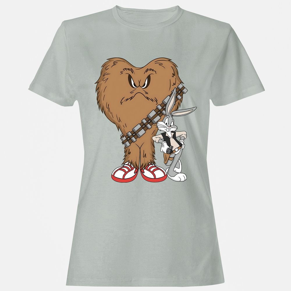 Women's T-Shirt - LQ1N74KQ - Ash - 2