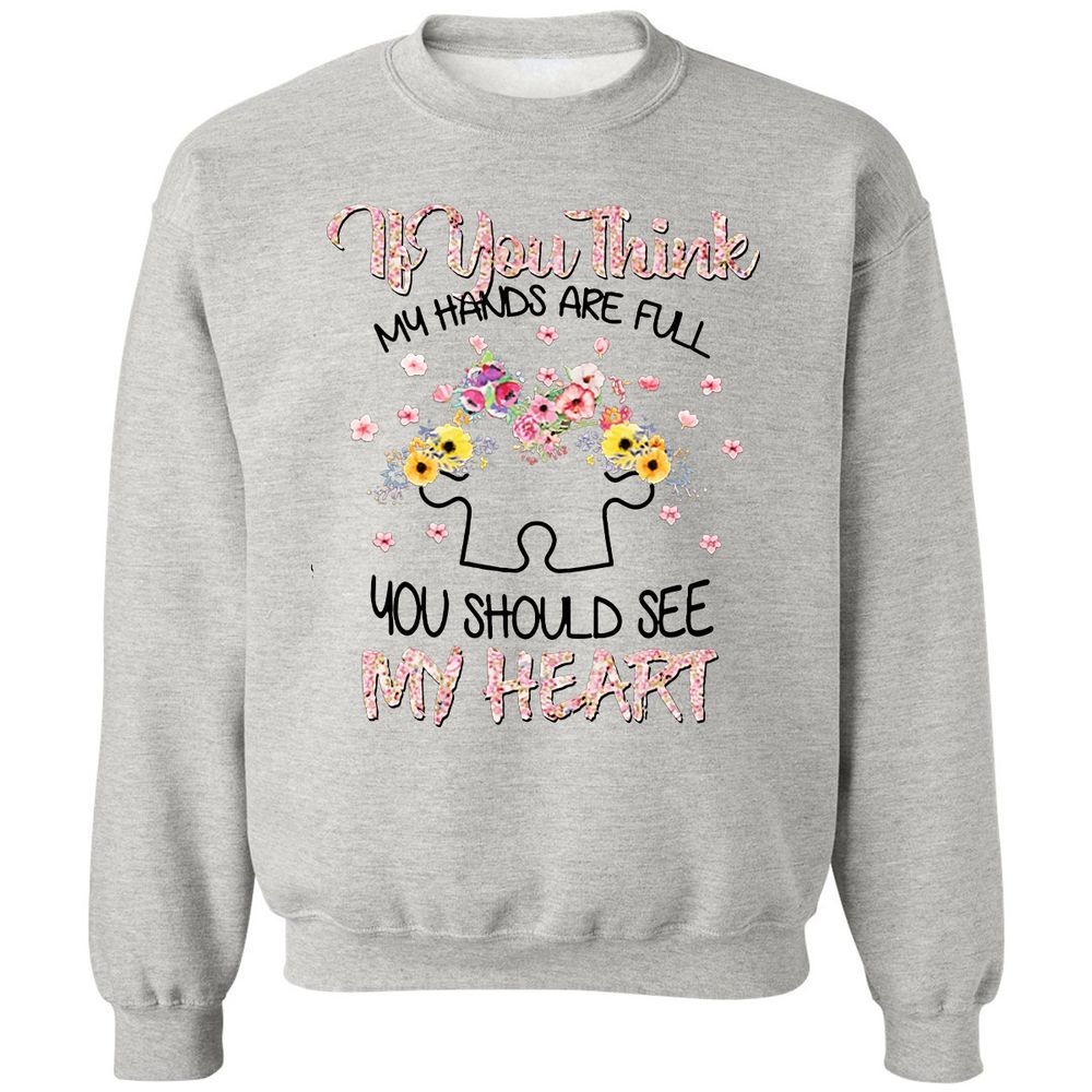 Classic Unisex Sweatshirt - A7D1E9WD - Ash - 2