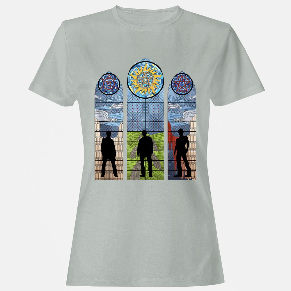 Women's T-Shirt - J7XWSB6Y - Ash - 2